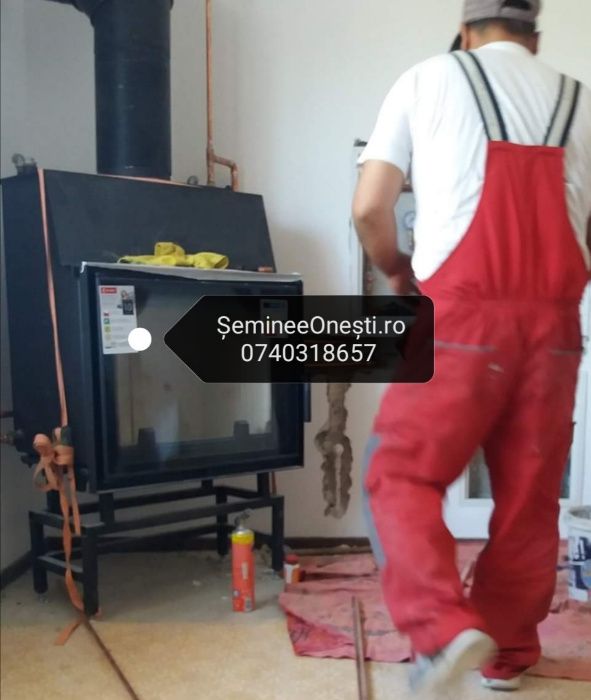 Termosemineu pt. 120 mp/Focar Centrala tip Semineu (Seminee)