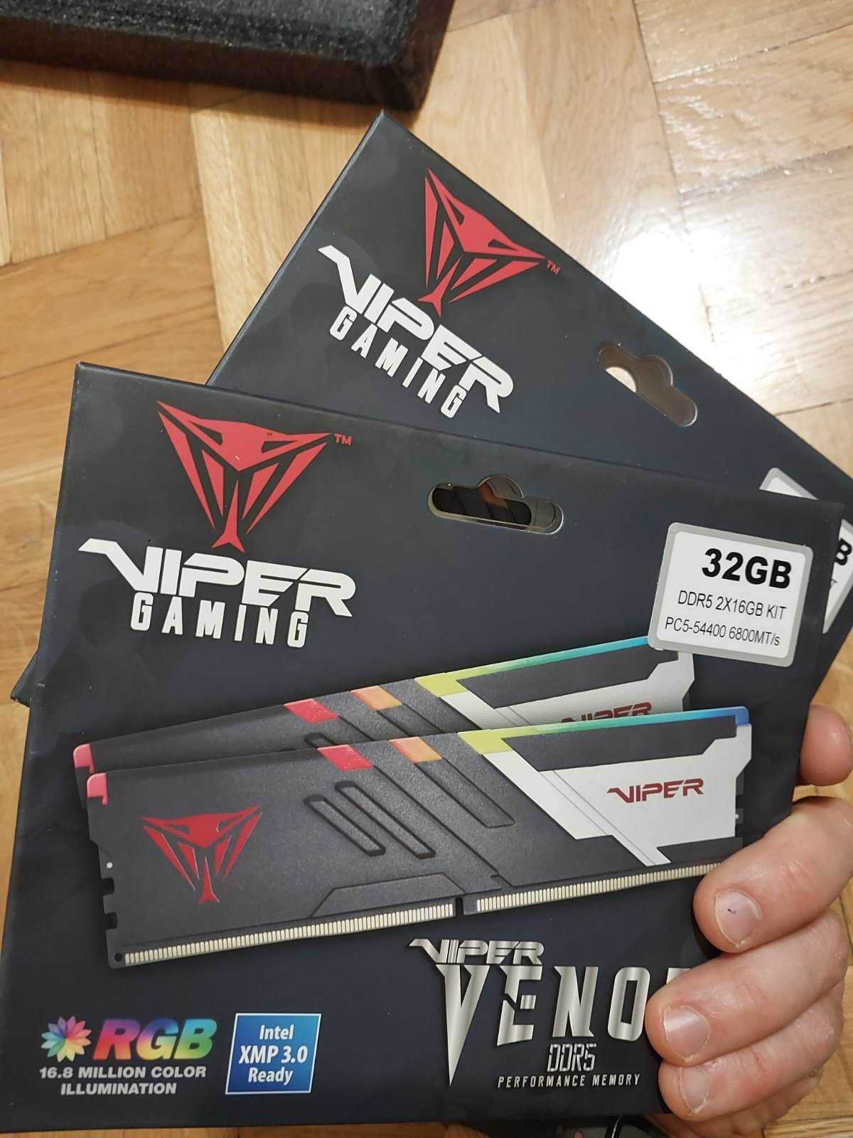 Чисто нови 32GB 6800Mhz CL34 Patriot Viper Venom RGB