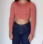 Crop top с дълъг ръкав от ZARA