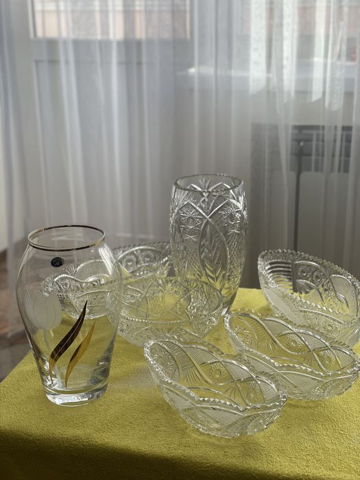 Ваза хрустальная богем(рассрочка)