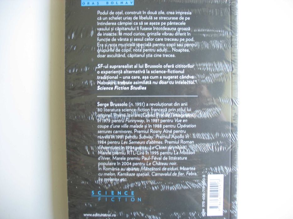 Carte SF "Sectiune printr-un oras bolnav"-Serge Brussolo