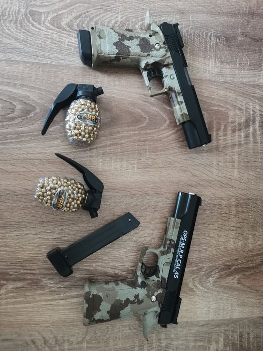 Pistol Airsoft Teava Otel și aliaj aluminiu abs, Propulsie Arc