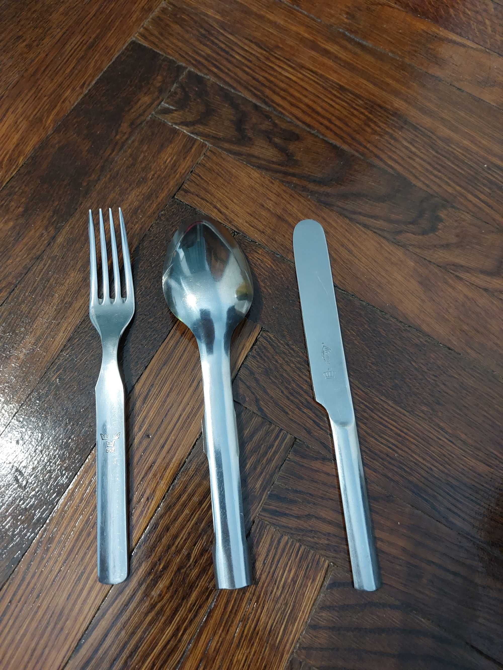 Set Cutit Furculita Lingura Army Sweden Inox