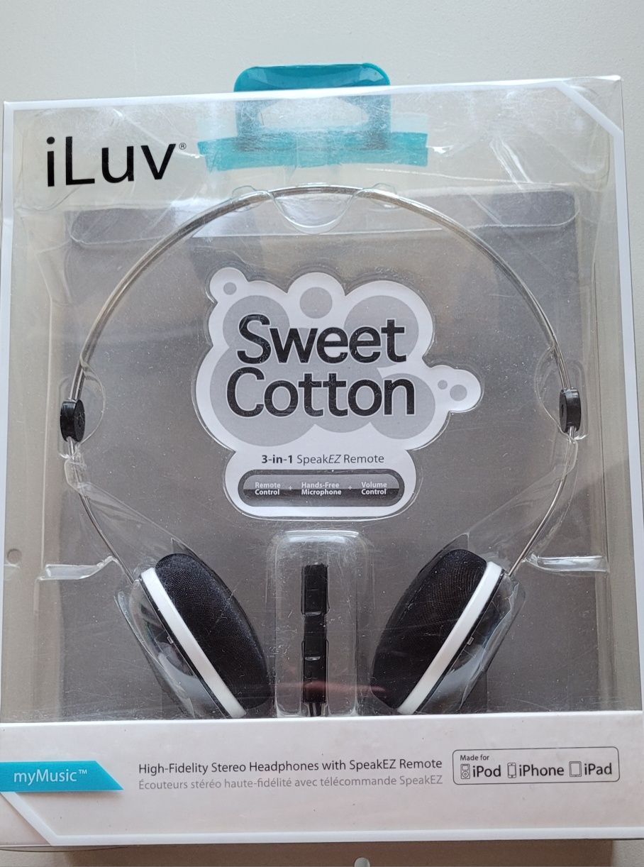 Casti iLuv Sweet Cotton pentru iPhone iPad iPod