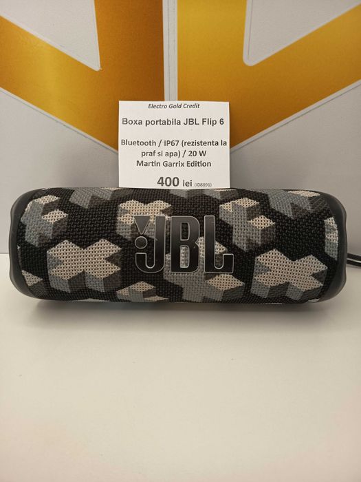 Boxa portabila JBL Flip 6 Martin Garrix Bluetooth/IP 67/20W ID8891