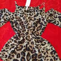 Блуза леопардов десен нова с етикет