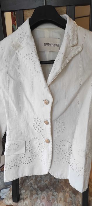 ERMANNO SCERVINO елегантно ленено сако