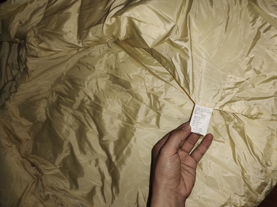 Куртка на мальчика балонка холофайбер с капюшоном жёлтый 110~120см