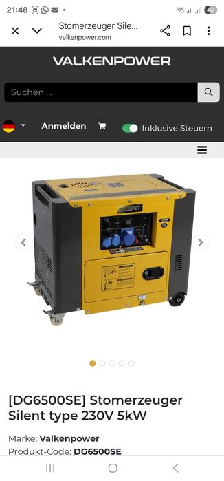 generator walkenpower diesel
