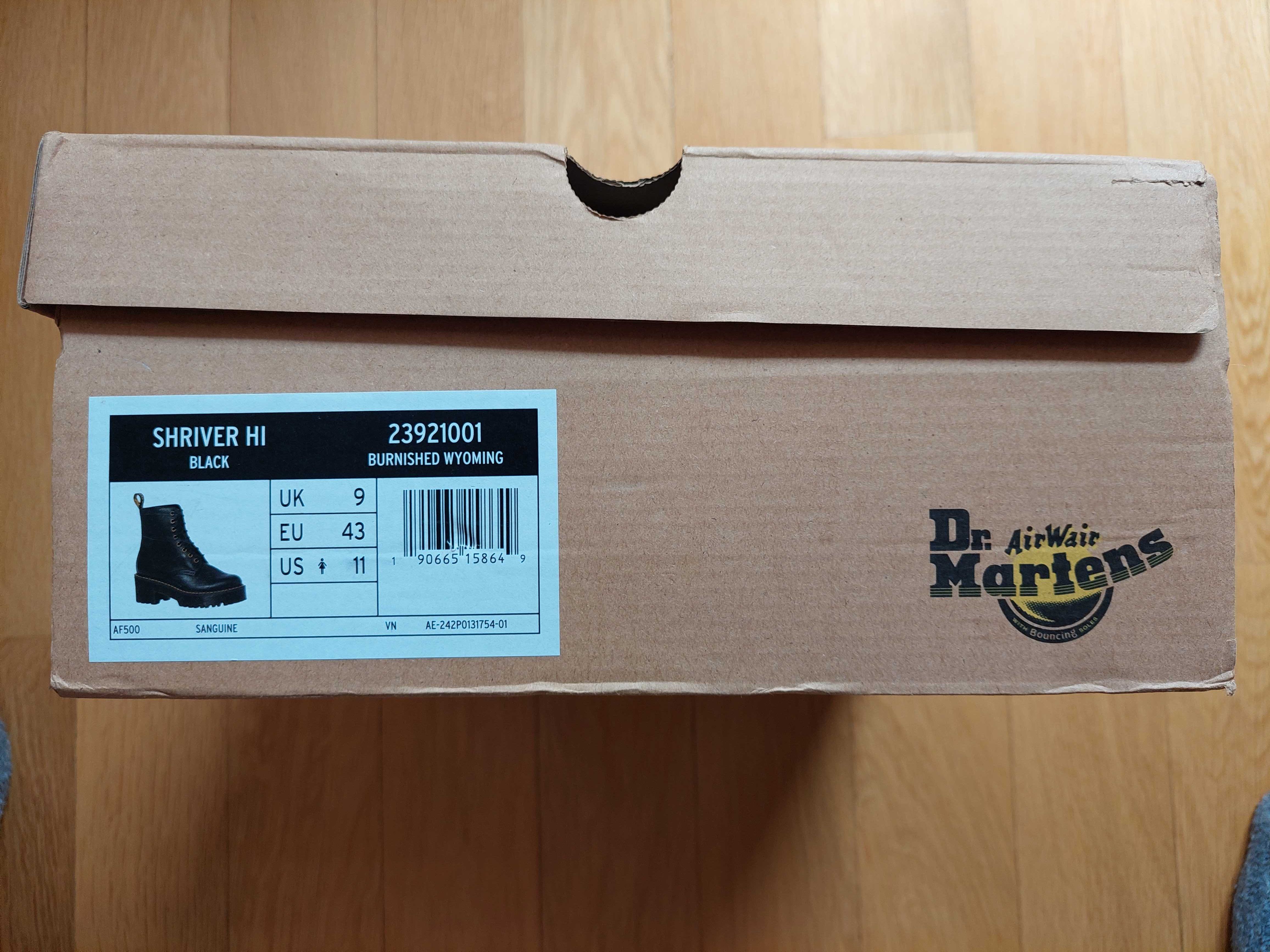 Черни боти Dr. Martens - 43 номер (~28см)