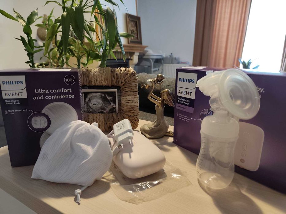 Vând pompă de sân Philips Avent cu garanție + accesorii