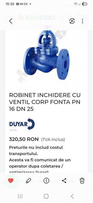 Robineți 3/4 de înaltă presiune