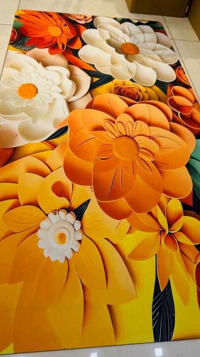Kоврик для ванной и кухни 3D 80x160cm