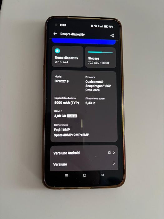 Vand telefon Oppo A 74