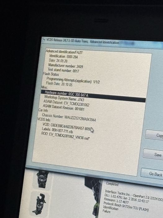 Cutie DSG DQ381 ca noua 2.0tdi