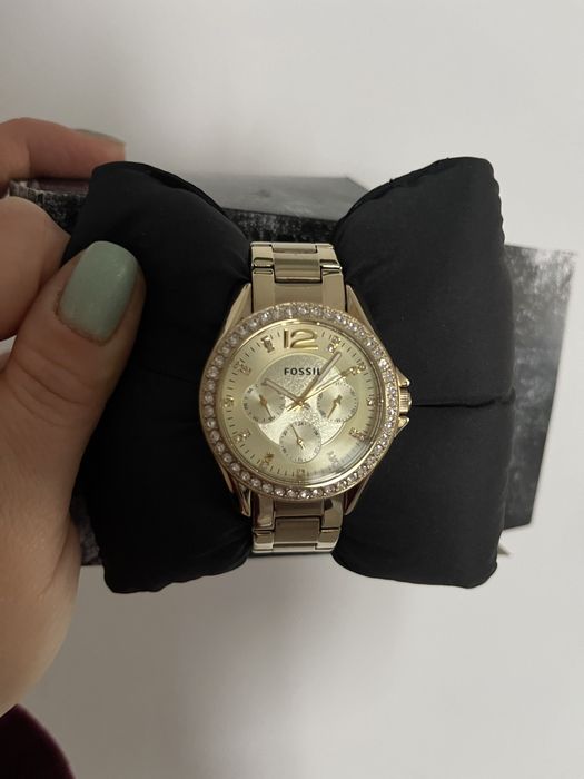 Vand ceas Fossil dama auriu