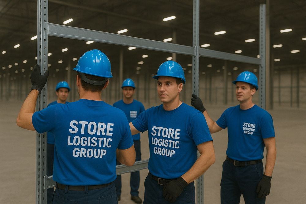 Montaj rafturi metalice noi și sh