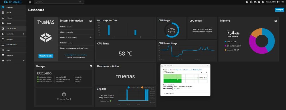 Mini server fanless TrueNAS 3 bay Fujitsu Futro S720