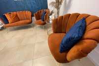 Vând set canapea si 2 scaune fotoliu Terracotta