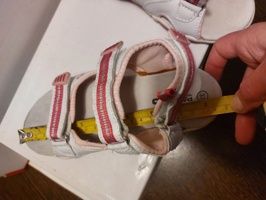 Sandale fete cu scai/velcro, piele ecologica, nr. 33 - NOI