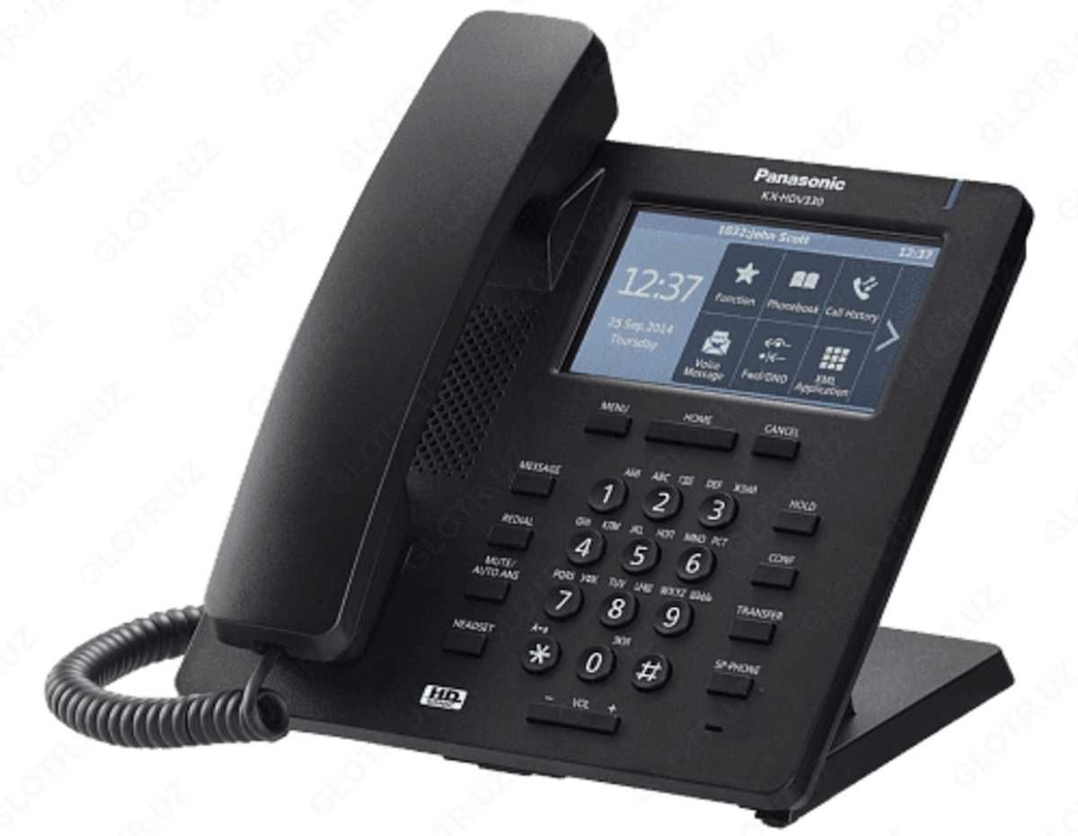 телефон SIP Panasonic KX-HDV330RU-B IP telefon Panasonic KX-HDV330RU-B