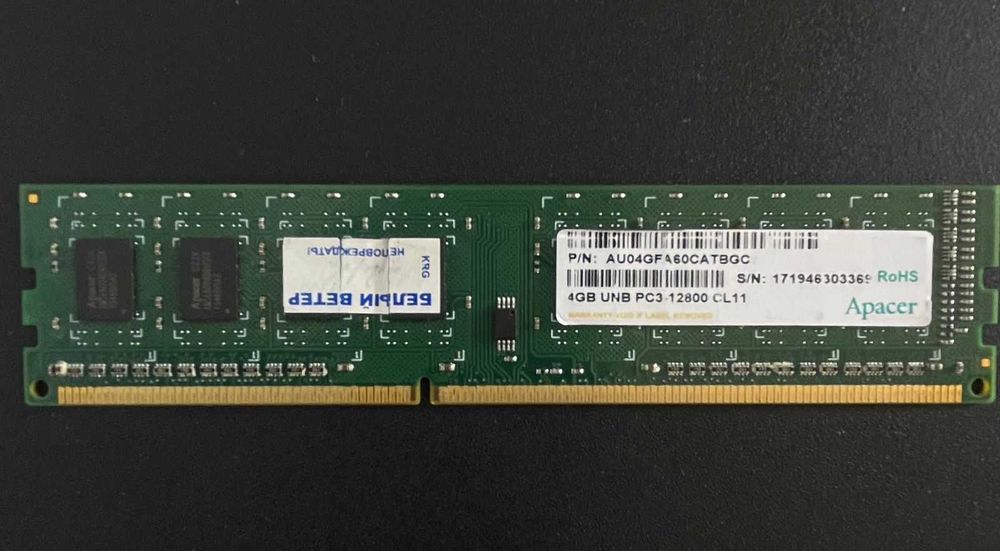 Оперативная память Apacer DDR-3 DIMM 4Gb