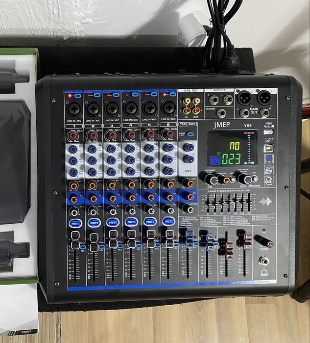 Активный микшерный пульт, 1200 ватт, Музыкальная аппаратура