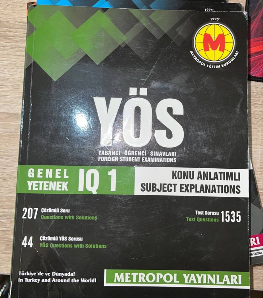 Турецкие книги по математике YÖS