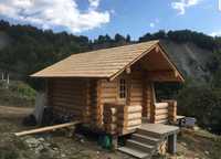 Cabana din lemn rotund