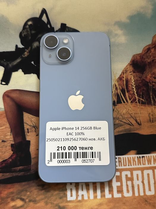 Apple iPhone 14 256GB Blue EAC 100%