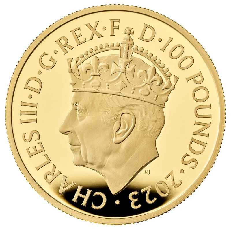 The Coronation of His Majesty King Charles III 2023 UK £5 Proof Gold