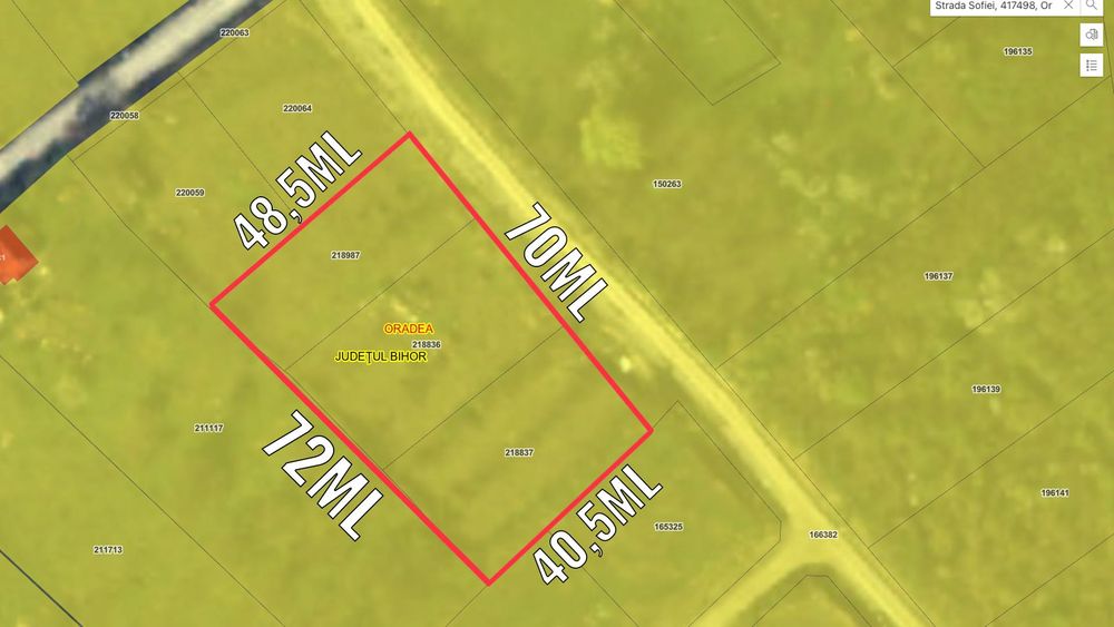 OFERTĂ! Teren intravilan str. Sofiei - 3.098 mp, UTILITĂȚI ȘI PANORAMĂ