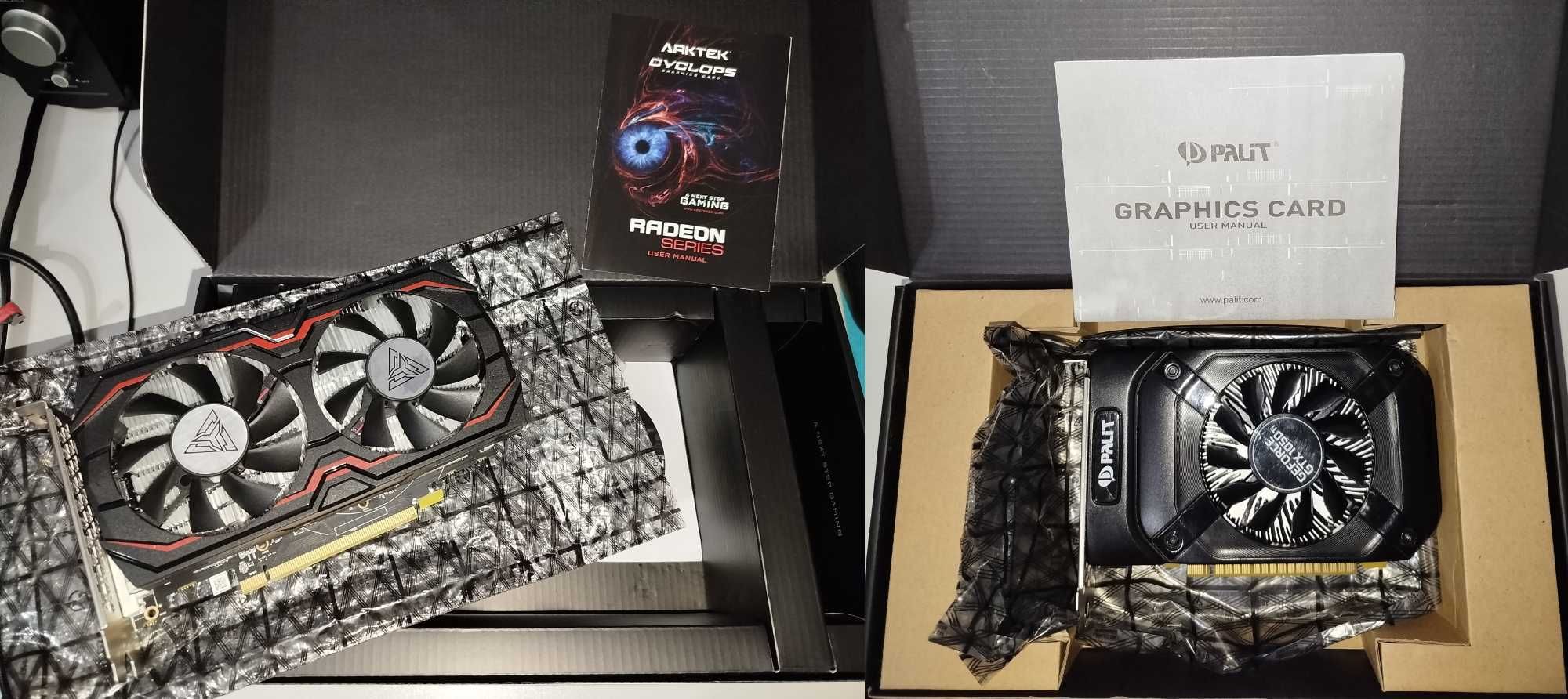 Palit GTX1050Ti 4GB / Arktek RX580 8GB