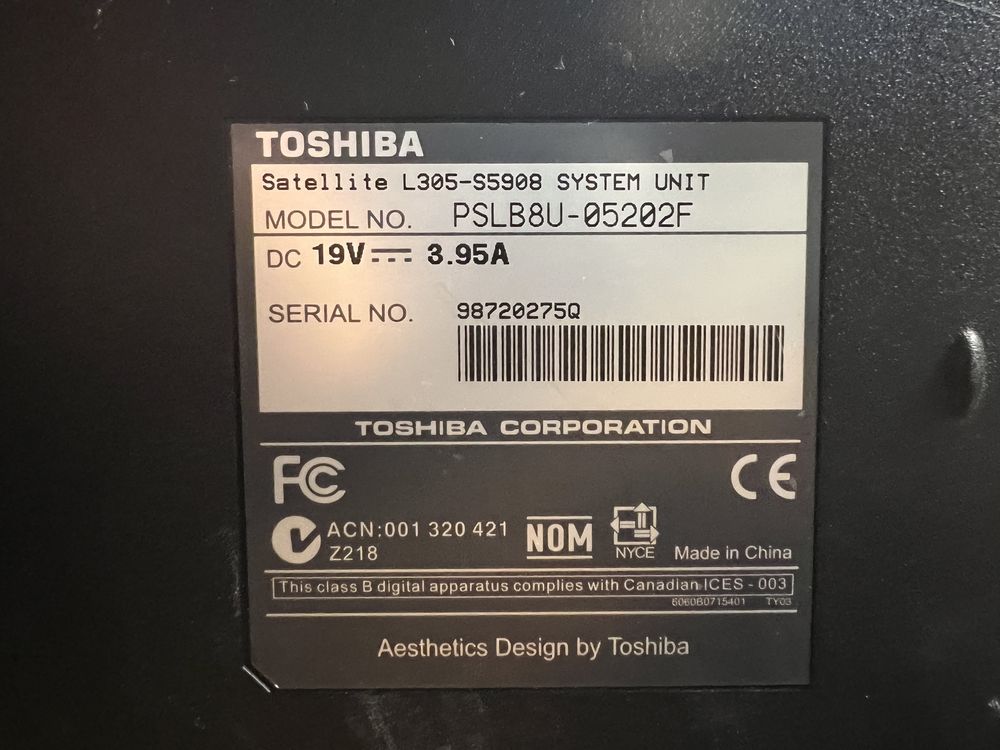 Toshiba Satellite L305