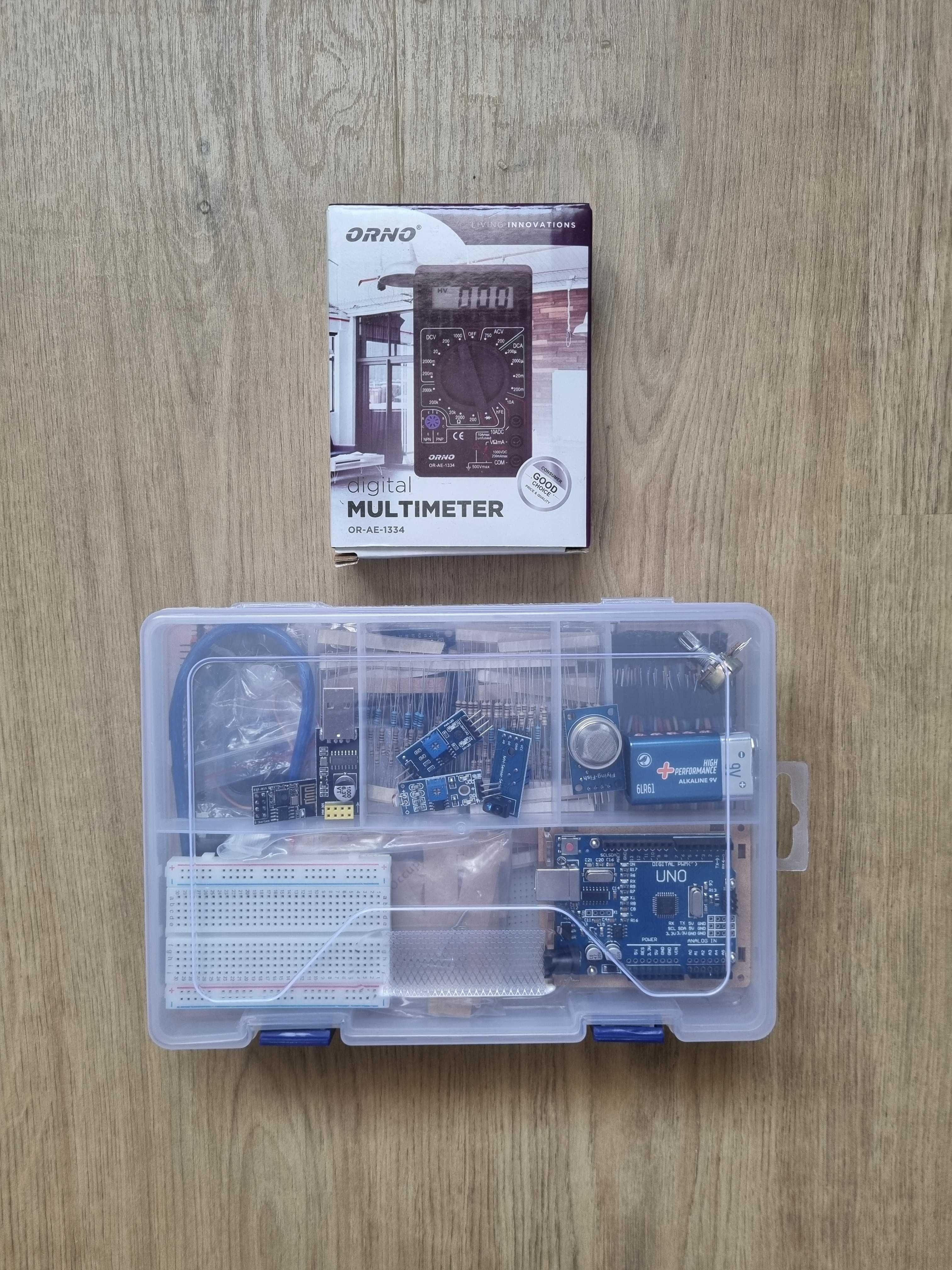 Kit de electronica, Arduino UNO R3, > 30 componente si senzori