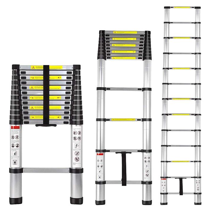 Лестница телескопическая 11 ступеней, 3.2м, FitGood STR-1032