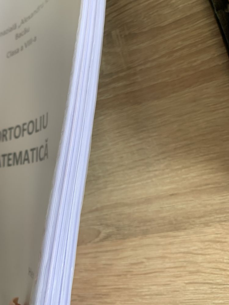 Portofoliu matematica clasa a viii-a