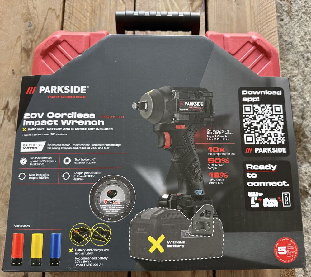 Гайковерт PARKSIDE 20V