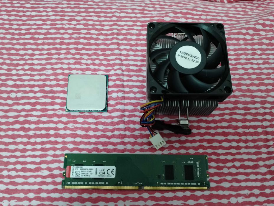 Комплект АМ4 cpu +fan +ram ddr4