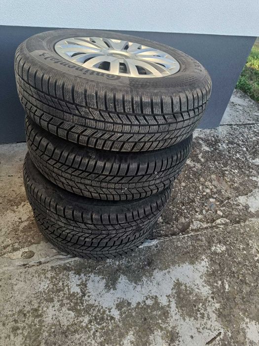 Set 4 roti complete de iarna  16 inch ca noi maxim 2000km rulate