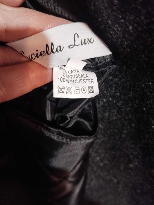 Palton barbatesc lana marime L