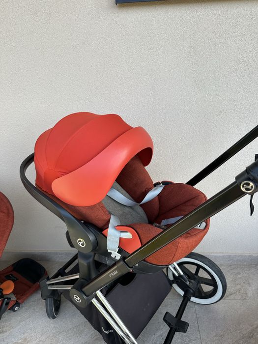 Carucior 3 in 1 Cybex Priam Sistem, Autumn Gold