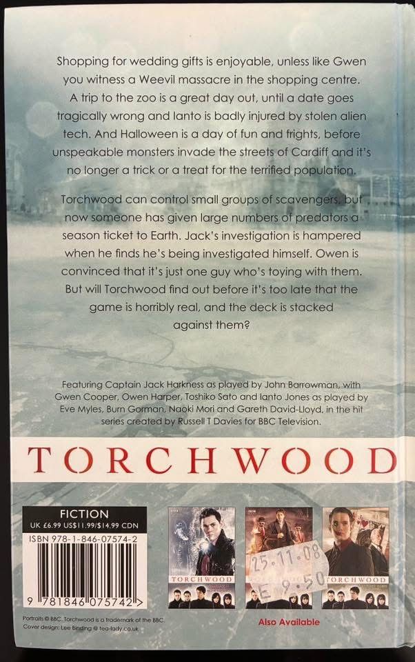 Поредица книги Torchwood