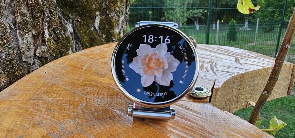 Huawei Watch GT 4 Stainless Steel + brățară din silicon(nouă)