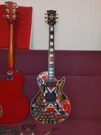 Orville Les Paul Custom Zakk Wylde Confederate "Rebel" Flag chitara