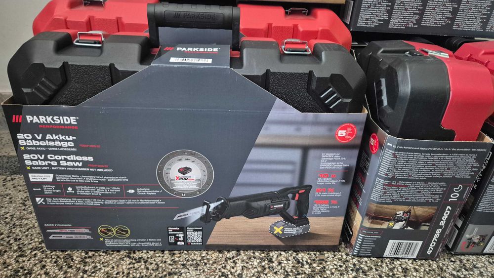 НОВ Parkside Performance 20V Акумулаторен саблен трион / резачка