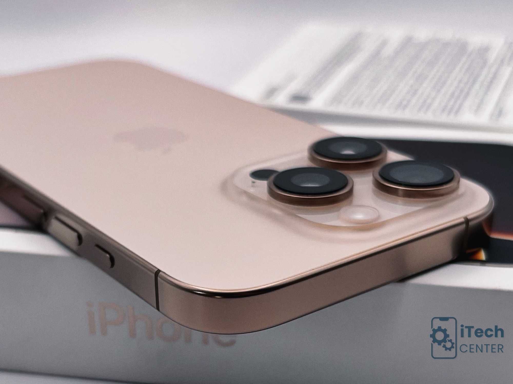 iPhone 16 Pro, 128GB, Desert, 100% батерия, КАТО НОВ, 1г. ГАРАНЦИЯ!