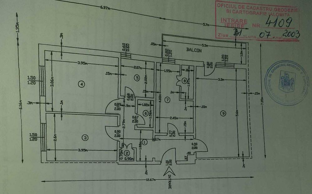 Apartament de vanzare, etaj 4 cu Acoperis recent schimbat
