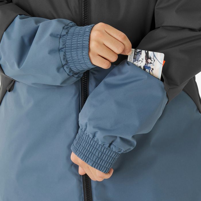 Geacă Schi călduroasă Ski100 albastru/gri - produs resigilat Decathlon