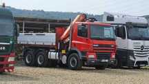 DAF ba10 basculanta autoutilitara n3 cu macara Palfinger